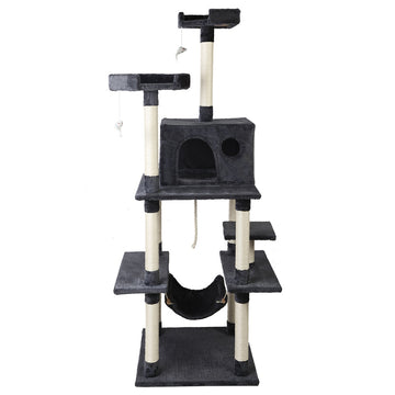 i.Pet Cat Tree 184cm Trees Scratching Post Scratcher Tower Condo House Furniture Wood i.Pet